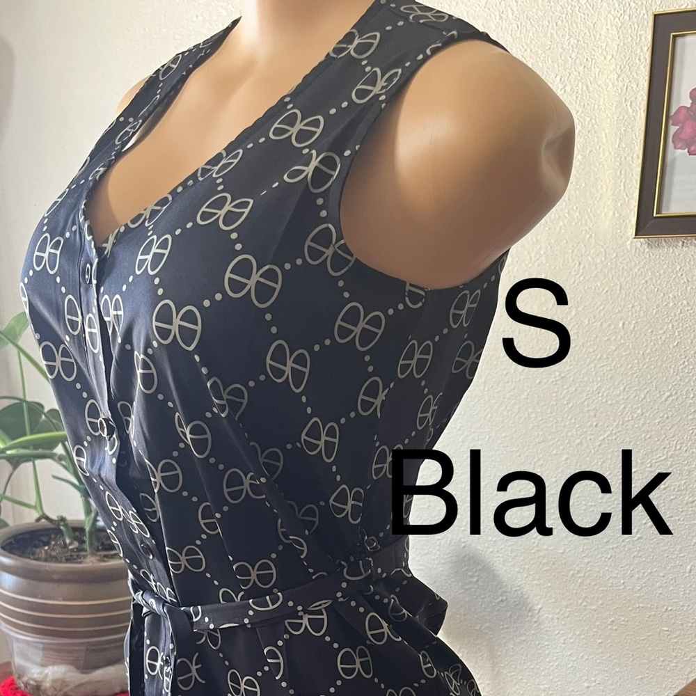 Beautiful black dress with print
